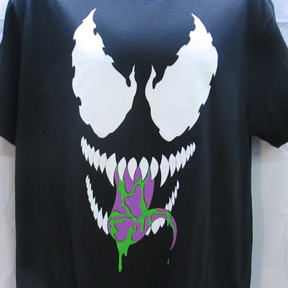 new men marvel venom black tee - Picture 2 of 7
